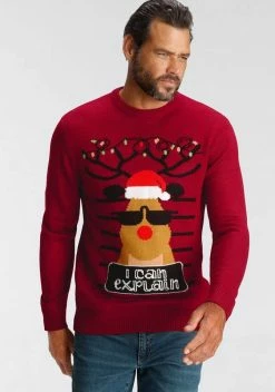 Man's World Rundhalspullover »Rentier« -Man's World Verkäufe 04dc62c3 4ebc 5383 b116 d03ca51aef9b