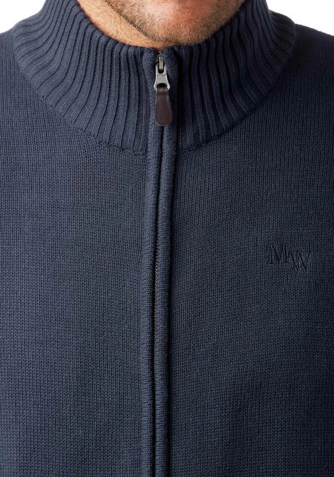 Man's World Strickjacke aus Baumwollmischung Schwarz, Marine 3 Man's World Strickjacke aus Baumwollmischung Schwarz, Marine – Bild 3