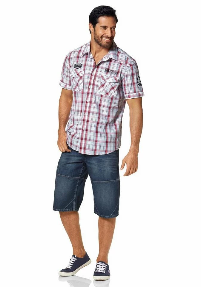 Man's World Kurzarmhemd mit modischen Applikationen 2 Man's World Kurzarmhemd mit modischen Applikationen – Bild 2