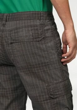 Man's World Cargobermudas in 3/4-Länge mit modischem Karomuster Grau-braun-kariert, Blau-kariert -Man's World Verkäufe 15552592