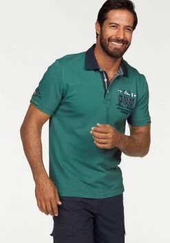 Man's World Poloshirt in Piqué-Qualität mit Kontrastkragen