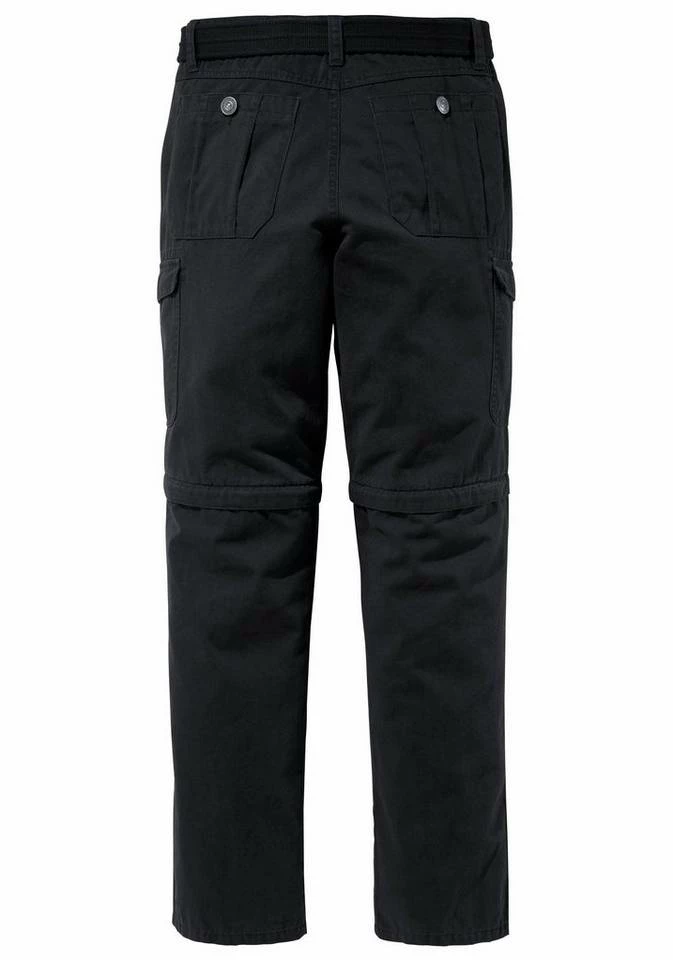 Man's World Cargohose (Set, mit Gürtel) mit Zip-Off Funktion Schwarz, Grau 7 Man's World Cargohose (Set, mit Gürtel) mit Zip-Off Funktion Schwarz, Grau – Bild 7