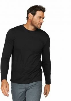 Man's World Verkäufe 15 Man's World Langarmshirt (Packung, 3-tlg., 3er-Pack) aus reiner Baumwolle Rot | marine | grau-meliert, Olivgrün | natur | khaki, Schwarz | schwarz | schwarz, Weiß | weiß | weiß