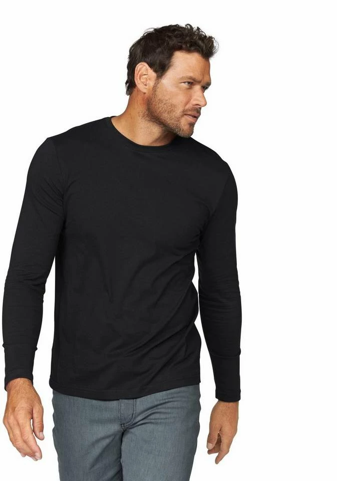 Man's World Langarmshirt (Packung, 3-tlg., 3er-Pack) aus reiner Baumwolle Rot | marine | grau-meliert, Olivgrün | natur | khaki, Schwarz | schwarz | schwarz, Weiß | weiß | weiß 1 Man's World Langarmshirt (Packung, 3-tlg., 3er-Pack) aus reiner Baumwolle Rot | marine | grau-meliert, Olivgrün | natur | khaki, Schwarz | schwarz | schwarz, Weiß | weiß | weiß