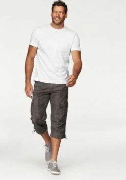 Man's World Cargobermudas in 3/4-Länge mit modischem Karomuster Grau-braun-kariert, Blau-kariert -Man's World Verkäufe 17024763