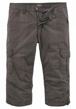 Man's World Cargobermudas in 3/4-Länge mit modischem Karomuster Grau-braun-kariert, Blau-kariert -Man's World Verkäufe 17949819