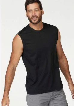 Man's World Muscleshirt (Packung, 2-tlg., 2er-Pack) aus reiner Baumwolle Blau | schwarz, Grau-meliert | olivgrün -Man's World Verkäufe 18943825