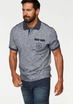 Man's World Verkäufe 33 Man's World Poloshirt in melierter Optik