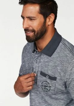 Man's World Poloshirt in melierter Optik 8 Man's World Poloshirt in melierter Optik -Man's World Verkäufe 20718496