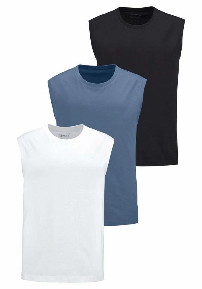 Man's World Muscleshirt (Packung, 3-tlg., 3er-Pack) aus reiner Baumwolle 5 Man's World Muscleshirt (Packung, 3-tlg., 3er-Pack) aus reiner Baumwolle – Bild 5