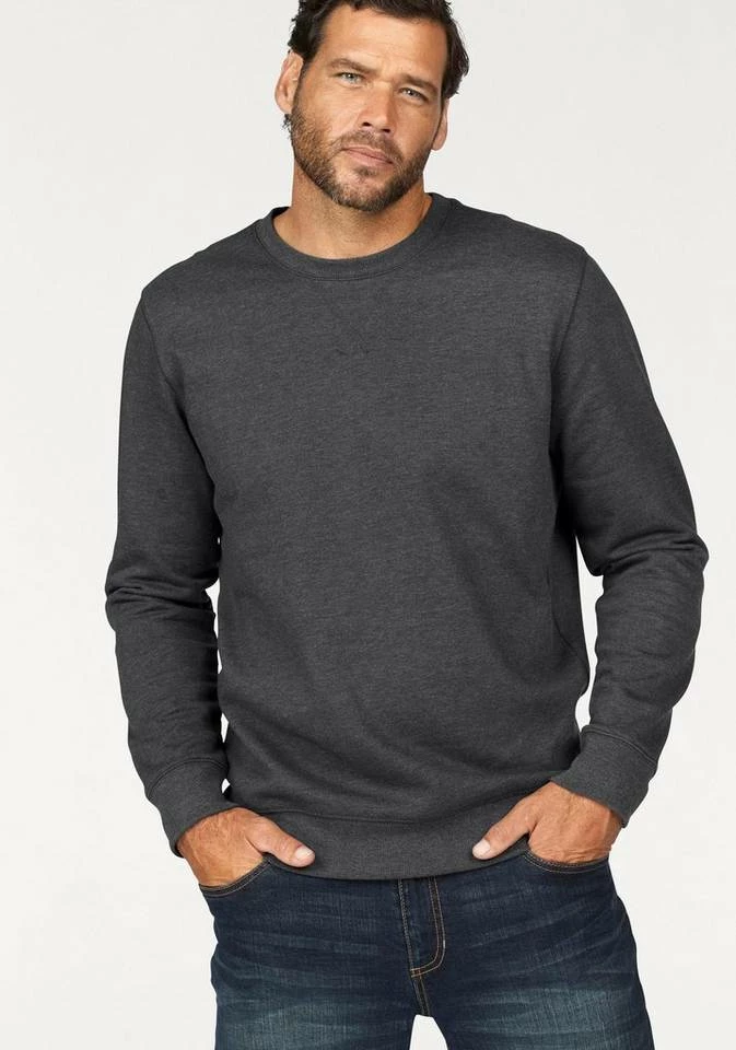 Man's World Sweatshirt aus Baumwollmischung Blau-meliert, Anthrazit-meliert, Rot-meliert, Dunkelblau 8 Man's World Sweatshirt aus Baumwollmischung Blau-meliert, Anthrazit-meliert, Rot-meliert, Dunkelblau – Bild 8