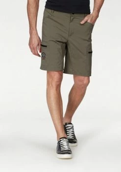 Man's World Verkäufe 3 Man's World Shorts aus pflegeleichtem Material Schwarz, Khaki