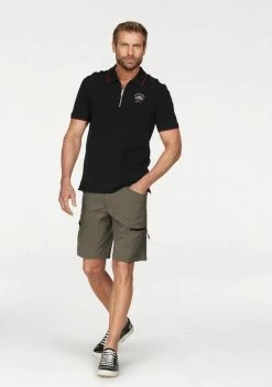 Man's World Shorts aus pflegeleichtem Material Schwarz, Khaki -Man's World Verkäufe 23869845