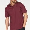 Man's World Poloshirt Piqué Marine, Weinrot, Weiß, Curry
