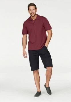 Man's World Poloshirt Piqué Marine, Weinrot, Weiß, Curry -Man's World Verkäufe 25920797