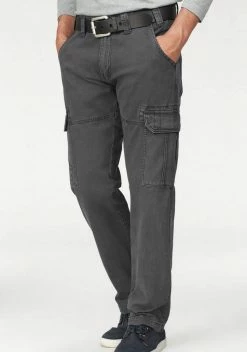 Man's World Verkäufe 5 Man's World Cargohose mit aufgesetzten Taschen Schwarz, Khaki, Olivgrün, Grau