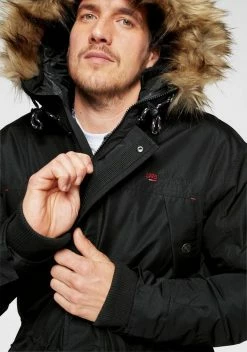 Man's World Parka Schwarz, Dunkelblau -Man's World Verkäufe 28297041