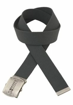 Man's World Stoffgürtel Mit Koppelschließe, Textilbandgürtel Marine, Schwarz, Beige, Grau