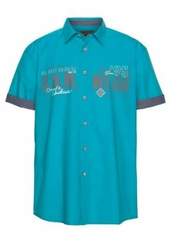 Man's World Kurzarmhemd mit Chambray-Einsätzen Schwarz, Weiß, Türkis 16 Man's World Kurzarmhemd mit Chambray-Einsätzen Schwarz, Weiß, Türkis -Man's World Verkäufe 29077963