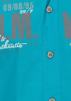 Man's World Kurzarmhemd mit Chambray-Einsätzen Schwarz, Weiß, Türkis 17 Man's World Kurzarmhemd mit Chambray-Einsätzen Schwarz, Weiß, Türkis -Man's World Verkäufe 29078561