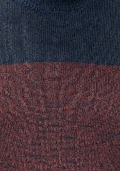 Man's World Rundhalspullover mehrfarbig Marine-rot-weiß, Blau-petrol-grau -Man's World Verkäufe 29080545