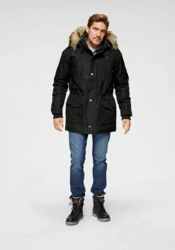 Man's World Parka Schwarz, Dunkelblau -Man's World Verkäufe 29124762