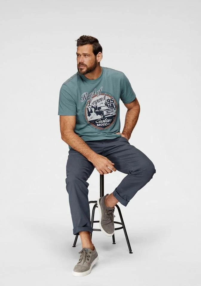 Man's World Dehnbund-Hose Stretchhose mit Dehnbund Khaki, Blau 4 Man's World Dehnbund-Hose Stretchhose mit Dehnbund Khaki, Blau – Bild 4