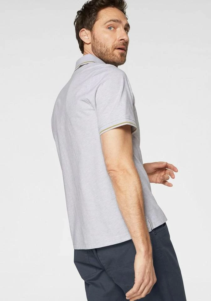 Man's World Poloshirt in melierter Optik 2 Man's World Poloshirt in melierter Optik – Bild 2