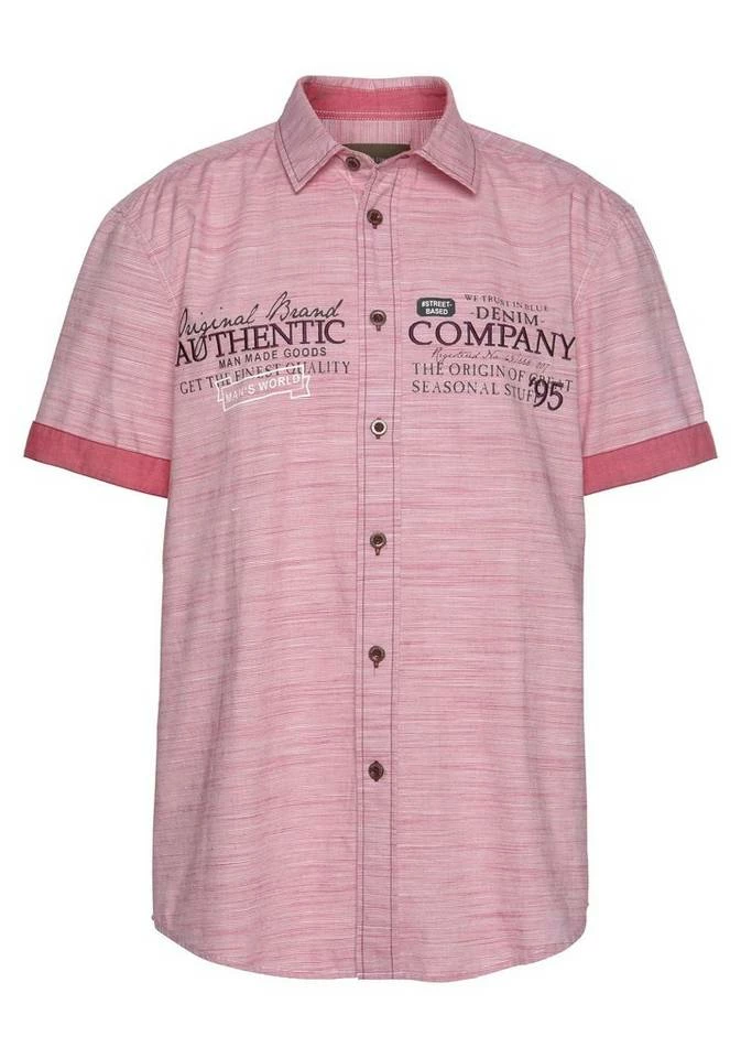 Man's World Kurzarmhemd in modischer Streifenoptik Hellrot, Hellblau 5 Man's World Kurzarmhemd in modischer Streifenoptik Hellrot, Hellblau – Bild 5