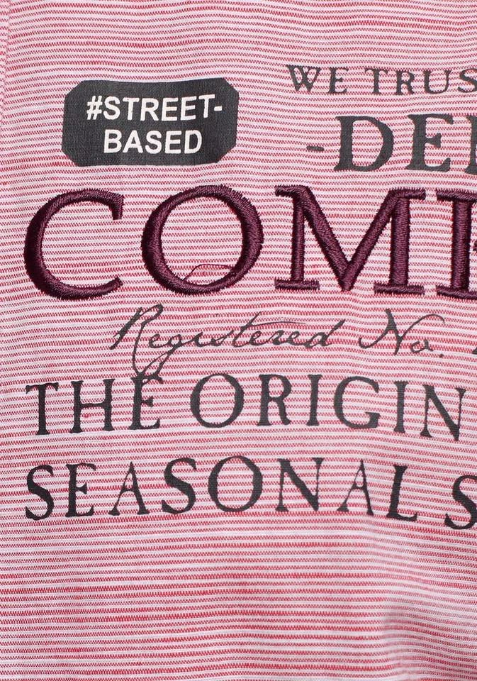 Man's World Kurzarmhemd in modischer Streifenoptik Hellrot, Hellblau 6 Man's World Kurzarmhemd in modischer Streifenoptik Hellrot, Hellblau – Bild 6