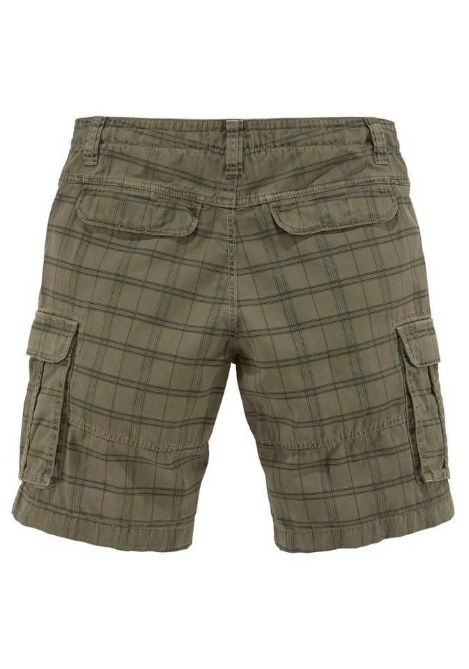 Man's World Cargoshorts Vorgewaschene Optik Grau-kariert, Olivgrün-kariert 5 Man's World Cargoshorts Vorgewaschene Optik Grau-kariert, Olivgrün-kariert – Bild 5