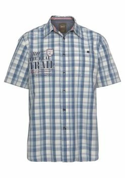 Man's World Kurzarmhemd Mit Chambray-Einsätzen an den Ärmeln -Man's World Verkäufe 36064528