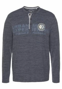 Man's World Henleyshirt In melierter Optik