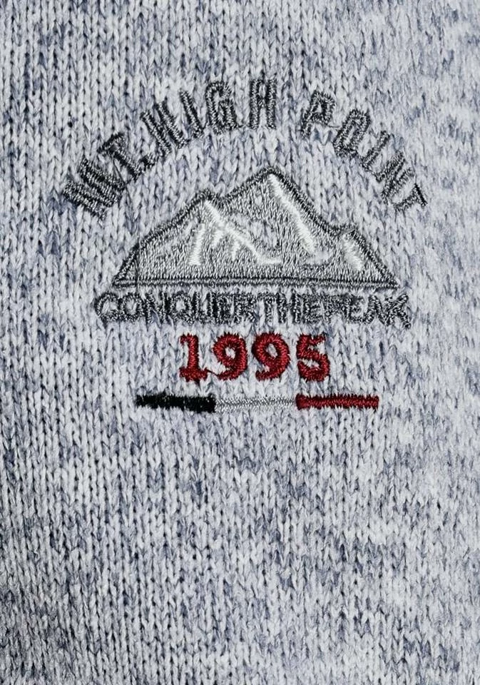 Man's World Fleecejacke Hellgrau-blau, Schwarz-meliert 6 Man's World Fleecejacke Hellgrau-blau, Schwarz-meliert – Bild 6