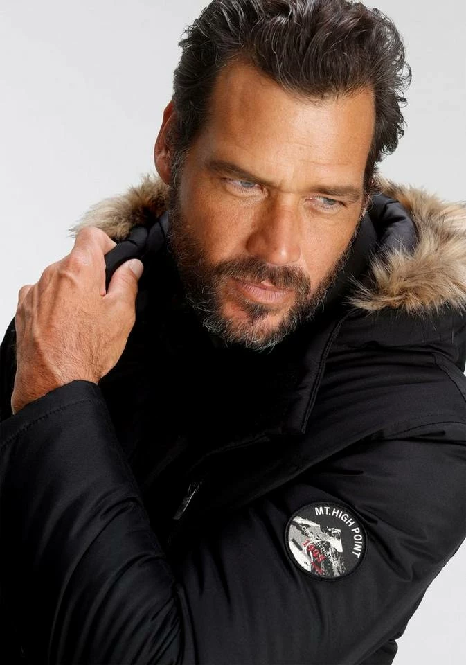 Man's World Parka Schwarz, Dunkelblau 3 Man's World Parka Schwarz, Dunkelblau – Bild 3