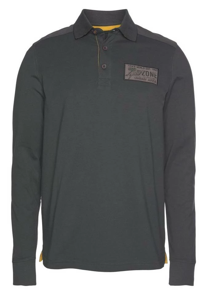 Man's World Langarm-Poloshirt 1 Man's World Langarm-Poloshirt