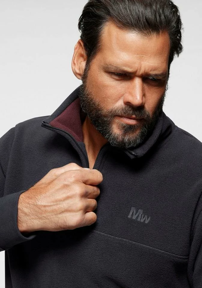 Man's World Fleecepullover mit Troyerkragen Burgund, Marine, Burgund (aus nachhaltigem Material), Marine (aus nachhaltigem Material) 4 Man's World Fleecepullover mit Troyerkragen Burgund, Marine, Burgund (aus nachhaltigem Material), Marine (aus nachhaltigem Material) – Bild 4