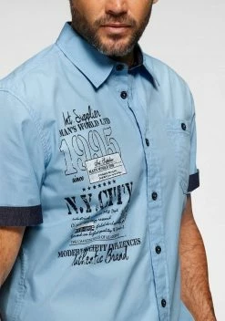 Man's World Kurzarmhemd Dunkelblau, Hellblau -Man's World Verkäufe 83ba422d 7ccd 55b2 b227 e0a60d1aa6fb