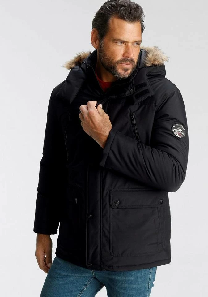 Man's World Parka Schwarz, Dunkelblau 4 Man's World Parka Schwarz, Dunkelblau – Bild 4