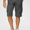 Man's World Cargobermudas (Set, mit Gürtel) aus robustem Material Marine, Anthrazit