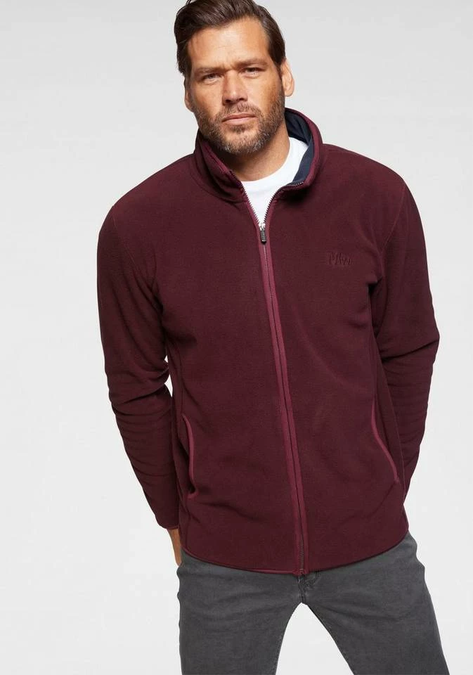 Man's World Fleecejacke Burgund (aus nachhaltigem Material), Marine ((aus nachhaltigem Material)), Marine, Grau-meliert 9 Man's World Fleecejacke Burgund (aus nachhaltigem Material), Marine ((aus nachhaltigem Material)), Marine, Grau-meliert – Bild 9