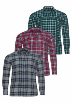 Man's World Flanellhemd (Packung, 3er-Pack)