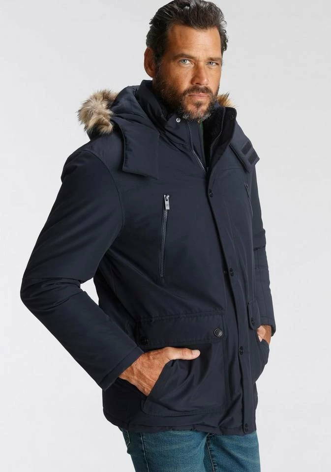 Man's World Parka Schwarz, Dunkelblau 6 Man's World Parka Schwarz, Dunkelblau – Bild 6