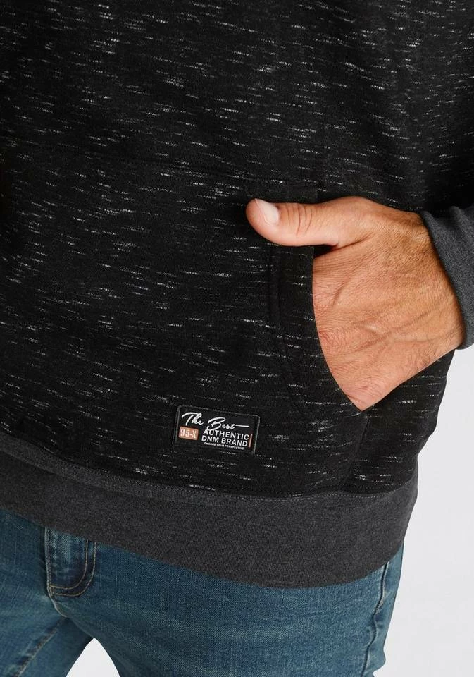 Man's World Kapuzensweatshirt kontrastfarbene Details Grau-weiß, Schwarz-meliert, Dunkelblau-meliert 3 Man's World Kapuzensweatshirt kontrastfarbene Details Grau-weiß, Schwarz-meliert, Dunkelblau-meliert – Bild 3