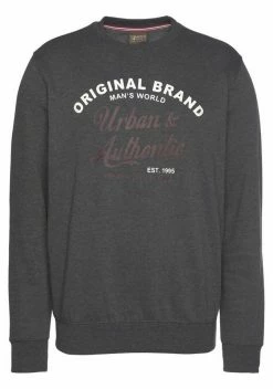 Man's World Sweatshirt Dunkelrot-meliert, Anthrazit-meliert, Dunkelblau-meliert