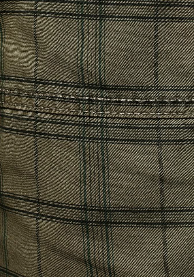 Man's World Cargoshorts Vorgewaschene Optik Grau-kariert, Olivgrün-kariert 6 Man's World Cargoshorts Vorgewaschene Optik Grau-kariert, Olivgrün-kariert – Bild 6