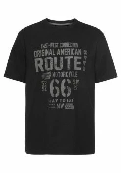 Man's World T-Shirt Großer Print Schwarz, Rauchblau, Koralle -Man's World Verkäufe ff89a05e ea6f 5e10 acd0 26896fa7ccb8